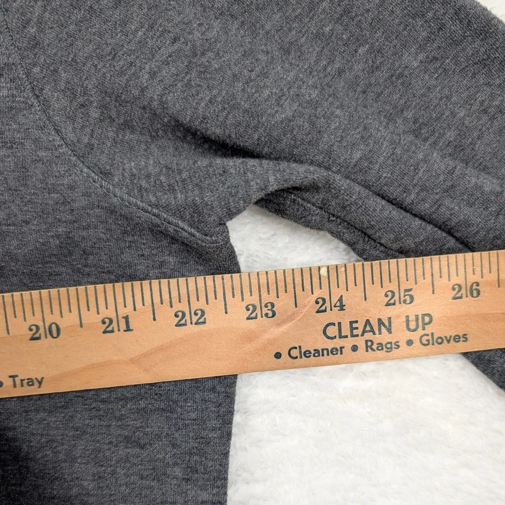 Polo Ralph Lauren Quarter Zip Pullover Mens M Gray Heather Viscose Blend Pony‎